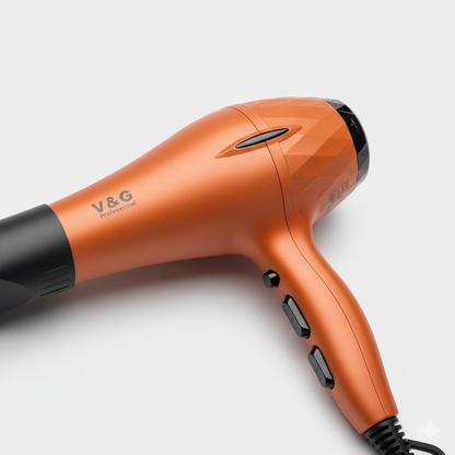 V&G Professional Hair Dryer 5100 – 2500W Super Power AC Motor | Fast Drying Salon-Grade Hair Dryer