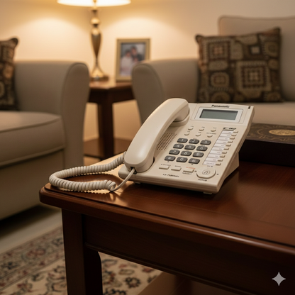 Panasonic KX-TS880MX Integrated Corded Caller ID Landline Phone
