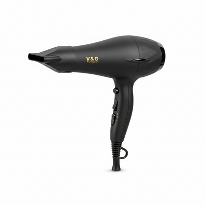 V&G Professional Hair Dryer 5100 – 2500W Super Power AC Motor | Fast Drying Salon-Grade Hair Dryer