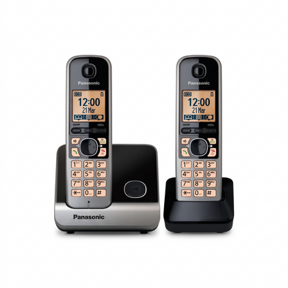 Panasonic KX-TG6712 Dual Handset ECO Digital Cordless Landline Phone