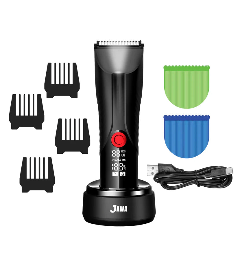 JAWA RGB Balls Trimmer JW-899 – 2-in-1 Beard & Body Trimmer with Digital Display