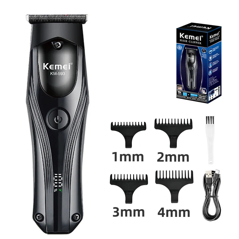Kemei KM-593 Professional Hair Clipper | 6 months warranty