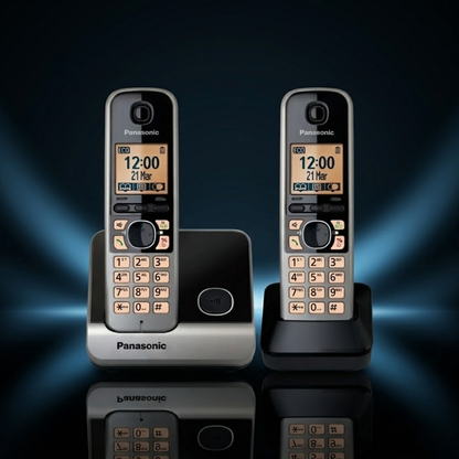 Panasonic KX-TG6712 Dual Handset ECO Digital Cordless Landline Phone