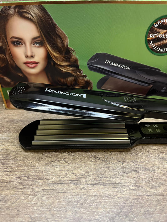 Remington Professional Hair Straightener Crimper in black –  Adjustable Heat Iron