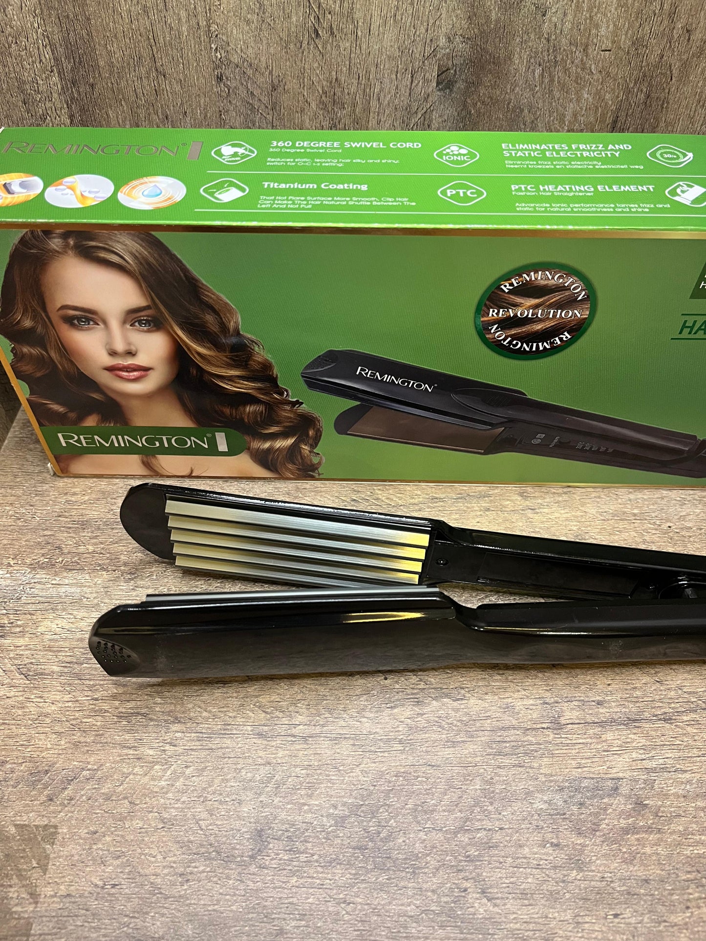 Remington Professional Hair Straightener Crimper in black –  Adjustable Heat Iron