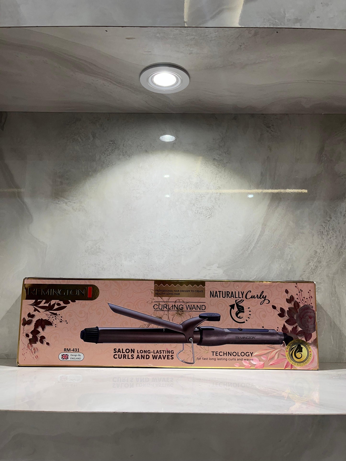 Remington  Professional Curling Wand for Naturally Curly Hair – Adjustable Heat