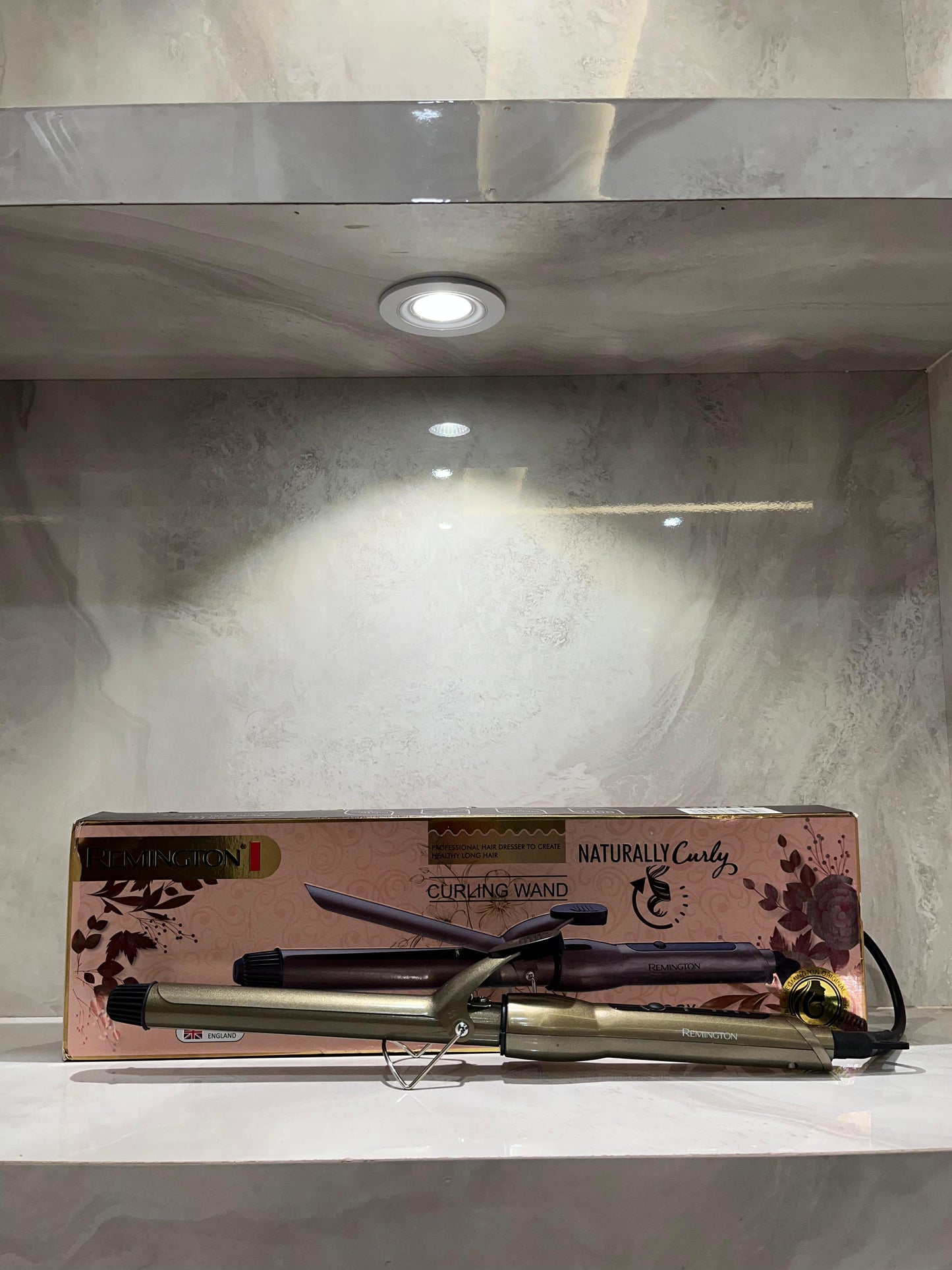 Remington  Professional Curling Wand for Naturally Curly Hair – Adjustable Heat