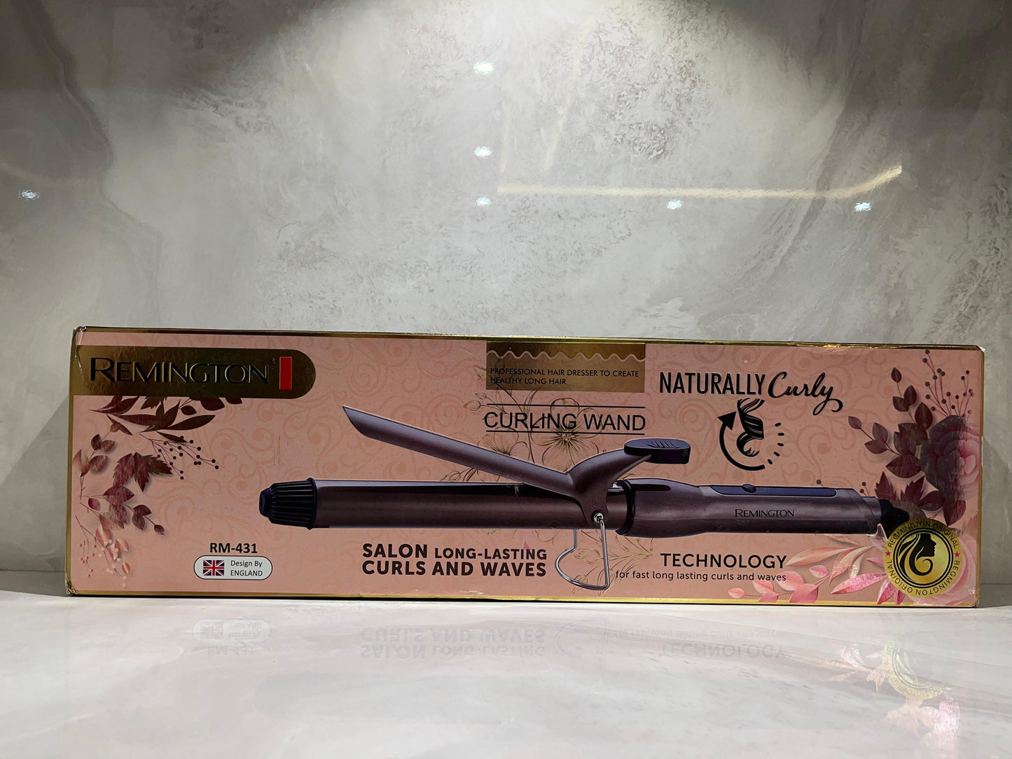 Remington  Professional Curling Wand for Naturally Curly Hair – Adjustable Heat