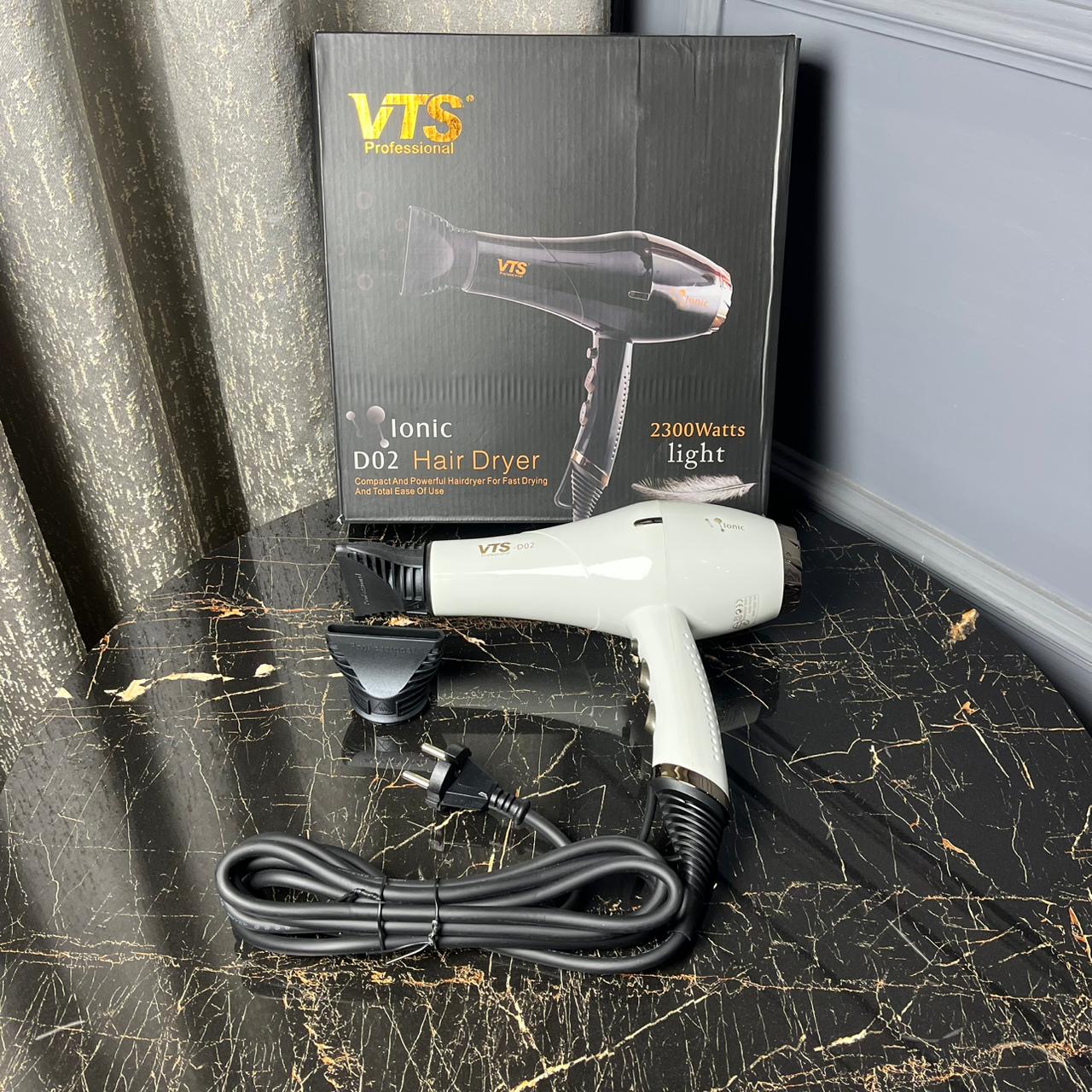 VTS Professional Ionic Hair Dryer D02 – 2300W High Power Fast Drying Blow Dryer
