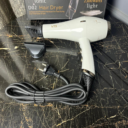 VTS Professional Ionic Hair Dryer D02 – 2300W High Power Fast Drying Blow Dryer