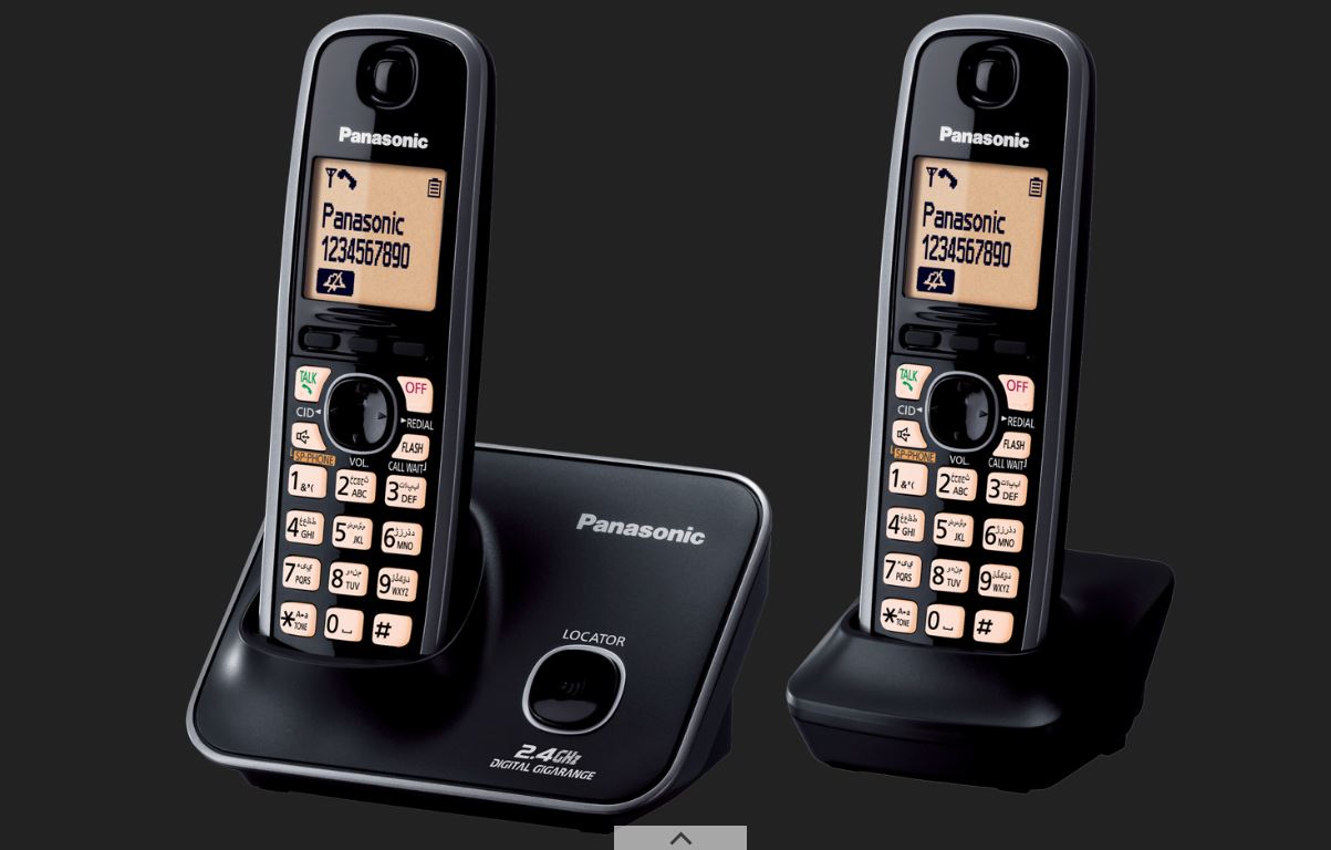 Panasonic KX-TG3712BX 2.4GHz Digital Cordless Landline Phone (Twin Handset)