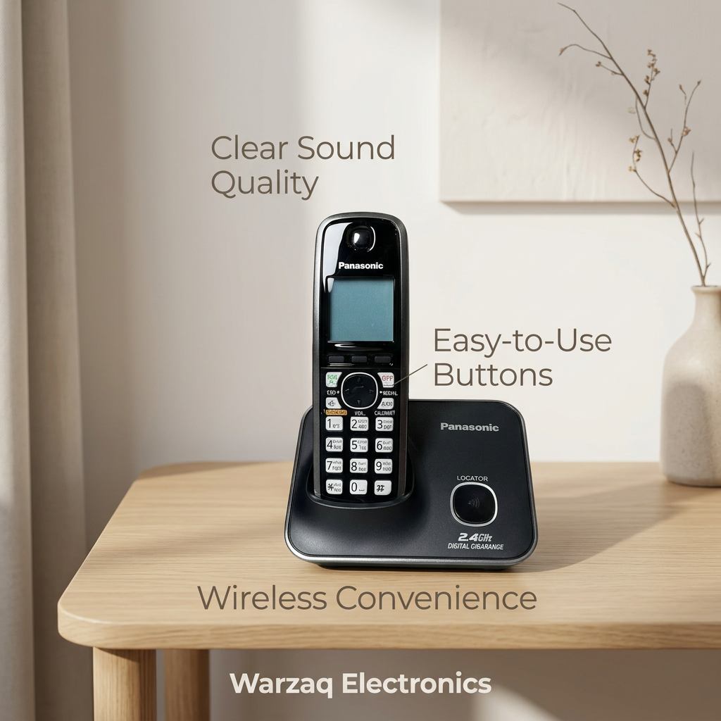 Panasonic KX-TG3711BX 2.4GHz Digital Cordless Landline Phone