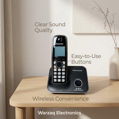 Panasonic KX-TG3711BX 2.4GHz Digital Cordless Landline Phone