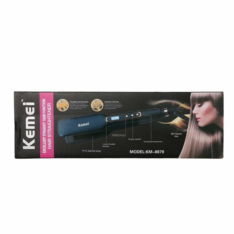 Kemei KM-8879 Professional Hair Straightener – Digital Display – 6 months warranty