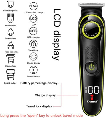 Kemei KM-696 5 in 1 Grooming Kit | 6 months warranty