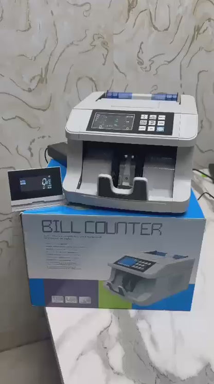 High Speed Mixed Denomination Money Counting Machine with Fake Note Detection