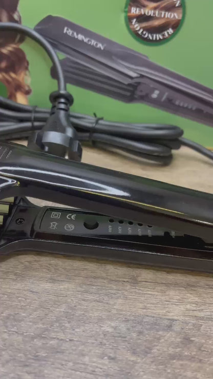 Remington Professional Hair Straightener Crimper in black –  Adjustable Heat Iron