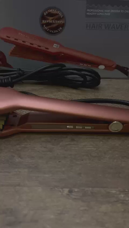 Remington Professional Hair Waver Crimper in pink – Heat Adjustable