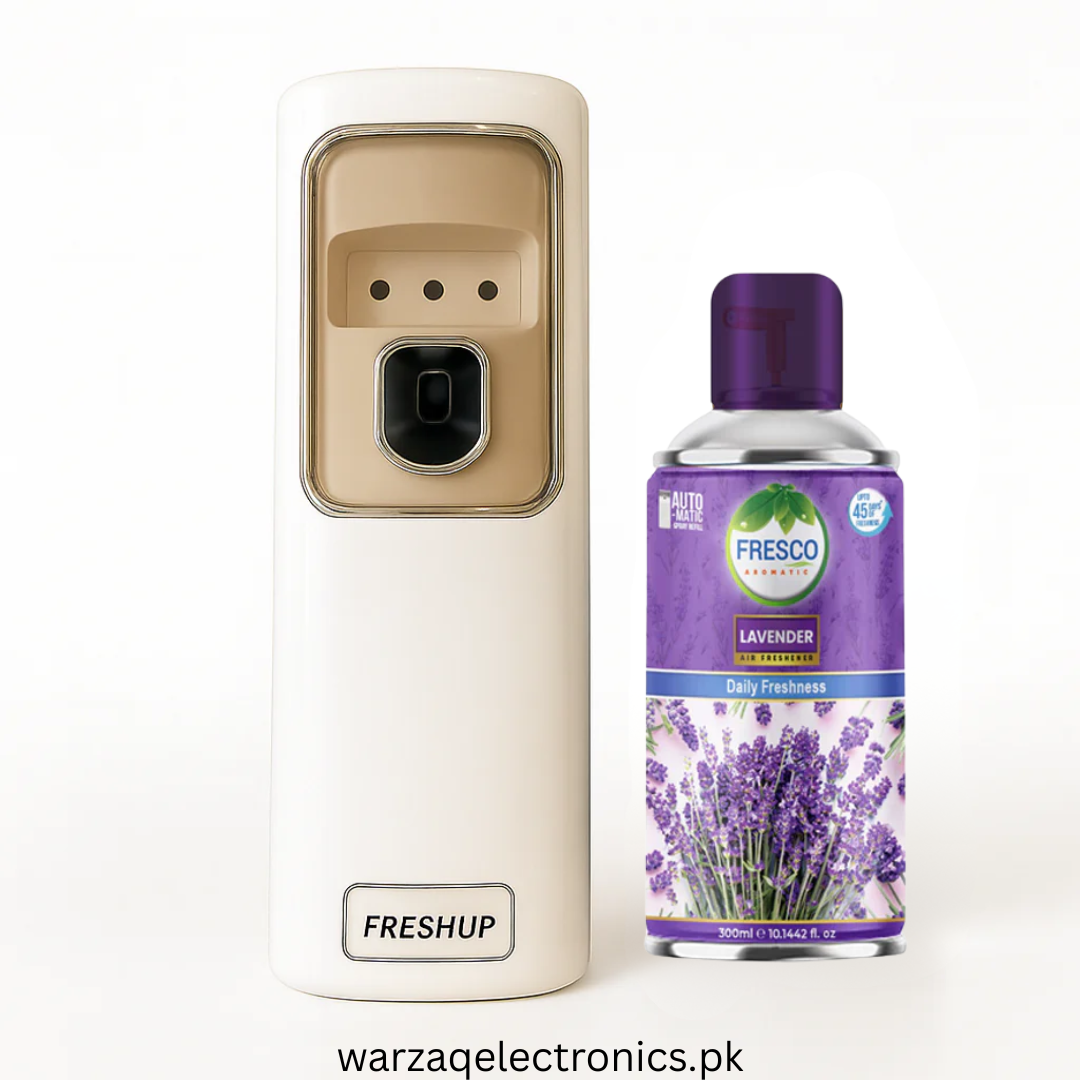 Freshup LED Automatic Air Freshener Dispenser with Free Refill & D-Size Batteries