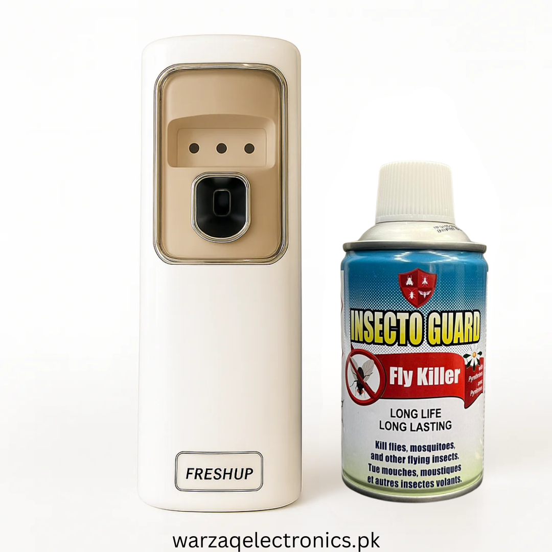 Freshup LED Automatic Air Freshener Dispenser with Free Refill & D-Size Batteries