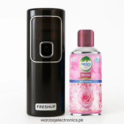 Freshup Black LED Automatic Air Freshener Dispenser – Includes Free Air Freshener & Batteries